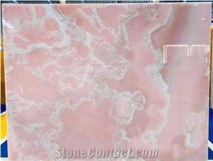 Iran Persian Mgt Light Pink Onyx Stone Slab