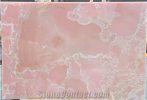 Iran Persian Mgt Light Pink Onyx Stone Slab
