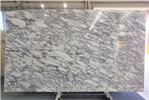 Italy Arabescato Mossa Carrara Bianco White Marble Slab