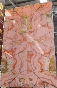 Light Pink Onice Rosa Onyx Stone Slab