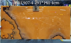 Luxury Orange Onyx Stone Slabs