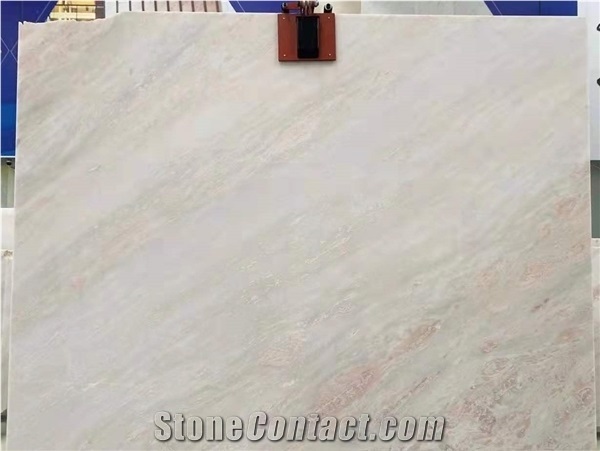Namibia Pink Rhino White Marble Stone Slab