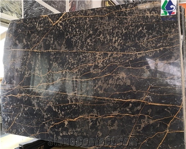 Nero Port St. Laurent Brown Meridian Marble Slab
