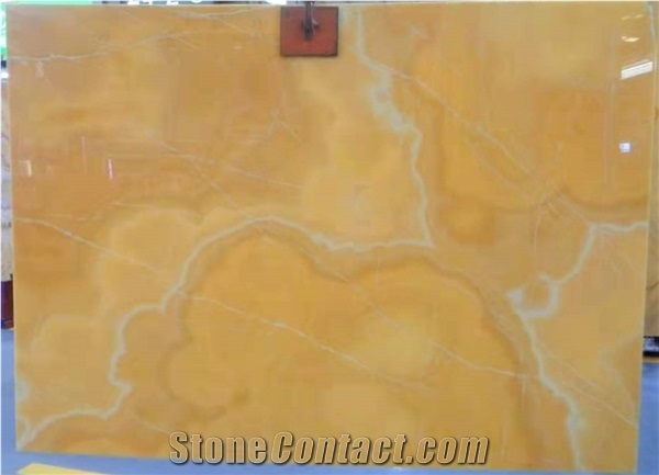 Polished Royal Orange Onyx Slab