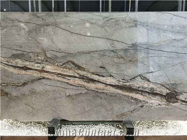 Polished Turkey Astana Silver Marble Slab