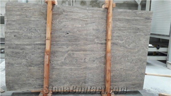 Silver Travertine Slabs