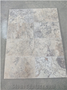Silver Travertine Slabs
