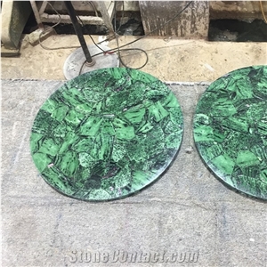 Green Ruby Zoisite Emerald Table Top