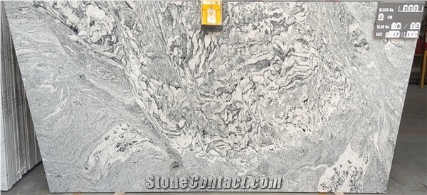 Viscount White 2cm Granite Slabs, Viskont White Granite