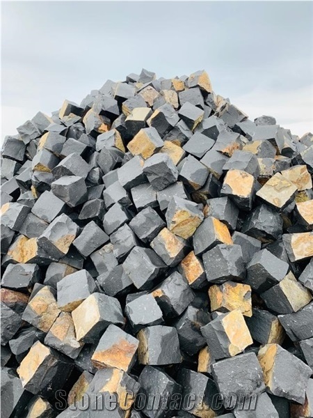 Black Basalt Cube Stones