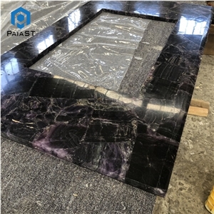 Luxury Purple Agate Stone Bathroom Vanity Tops