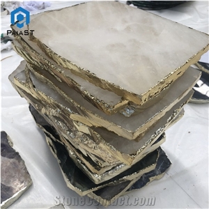 Natural Stone Irregular Agate Coaster for Drinks