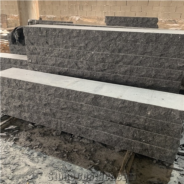 Natural Surface Angola Black Granite Steping Stone