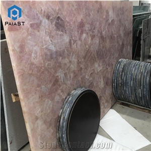 Pink Agate Semiprecious Stone Slabs & Tiles
