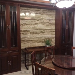Translucent Brown Onyx Marble Stairs