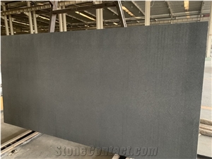 Black Sparkle Crystallized Quartz Slabs Engineer Solid Stone