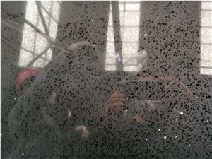 Black Sparkle Quartz Slabs for Countertop