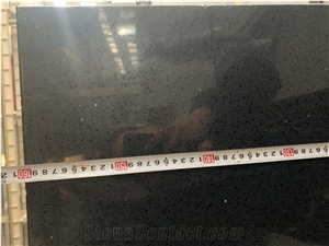 Black Sparkle Quartz Slabs for Countertop