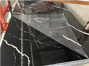 Calacatta Golden Quartz Stone Marble Vein Quartz Slabs