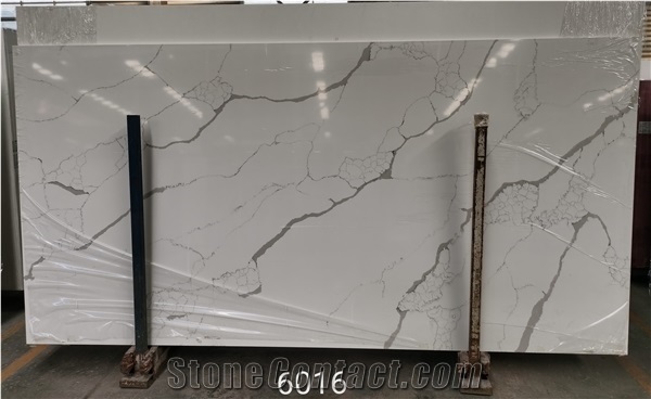 Calacatta Laza White Quartz Slabs and Solid Surface Stone