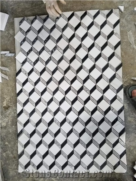 Crystal White Marble Mosaic/Vietnam Stone Mosaic