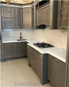 No Veins Quartz Countertops/White Quartz Kitchen Countertop