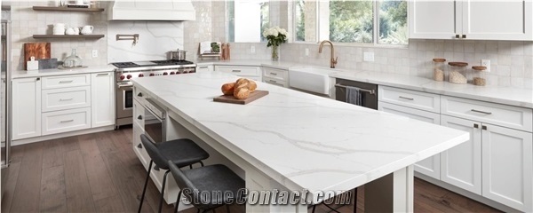 No Veins Quartz Countertops/White Quartz Kitchen Countertop