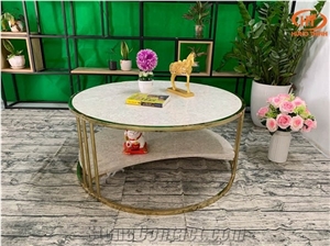 Tea Table T04/ Quartz Round Table Top