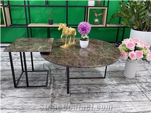 Tea Table T10/ Marble Table Top/ Vietnam Stone