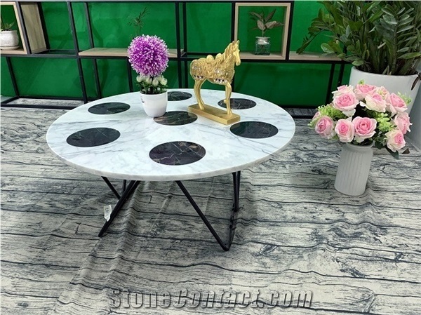 Vietnam Marble Tea Table T15/ Round Table Top