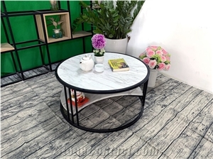 White Marble Tea Table T01/ Marble Table Top