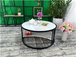 White Marble Tea Table T01/ Marble Table Top