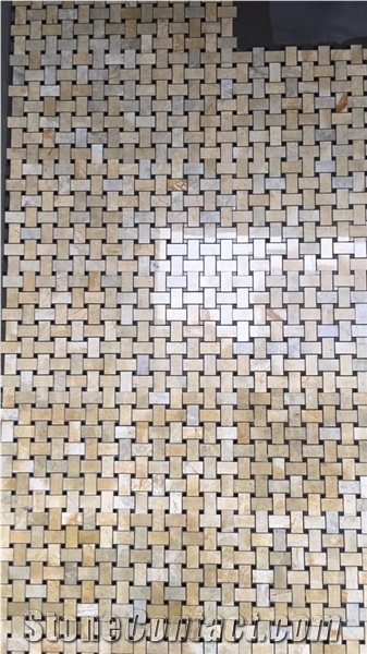 Yellow Mosaic Stone/Mosaic Stone/Styled Mosaic Stone