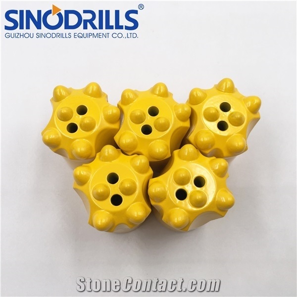 11 Degree 36mm 38mm Rock Drill Taper Button Bit Spherical