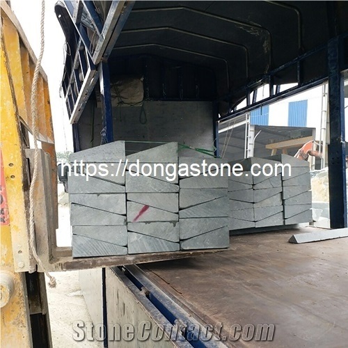 Moss Green Granite Kerbstone