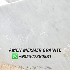 Spider White Marble Block, Turkey White Marble