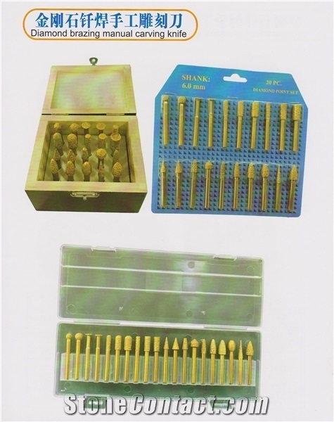Diamond Brazing Manual Carving Knifes
