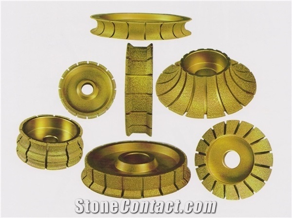Diamond Brazing Stone Edge Grinding Wheels