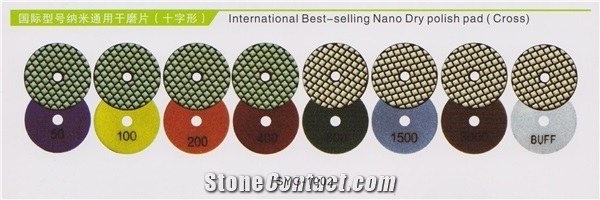 International Type General Nano Dry Polishing Pads (Cross)