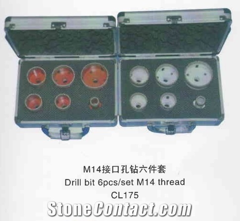 M14 Thread Drill Bit, 6Pcs/Set, Cl175