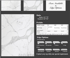 Aq-C1131 Calacatta Quartz Stone Slabs Aq-C1131 Calacatta Quartz Stone Slabs