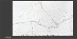 Aq-C1131 Calacatta Quartz Stone Slabs