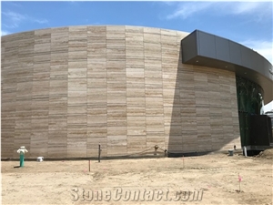 Stonelite Silver Travertine Lightweight Stone Honeycomb Panels