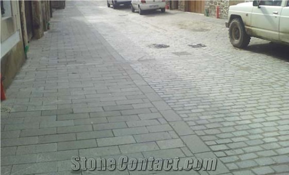 Spanish Grey Granite Cobble Stone, Paving Stone