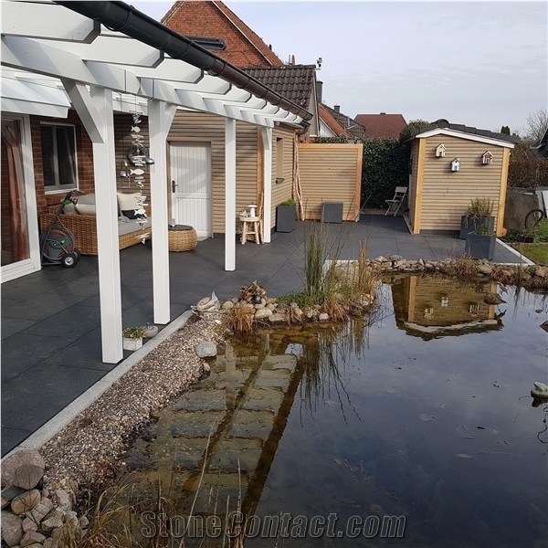 Black Basalt Patio Pavement