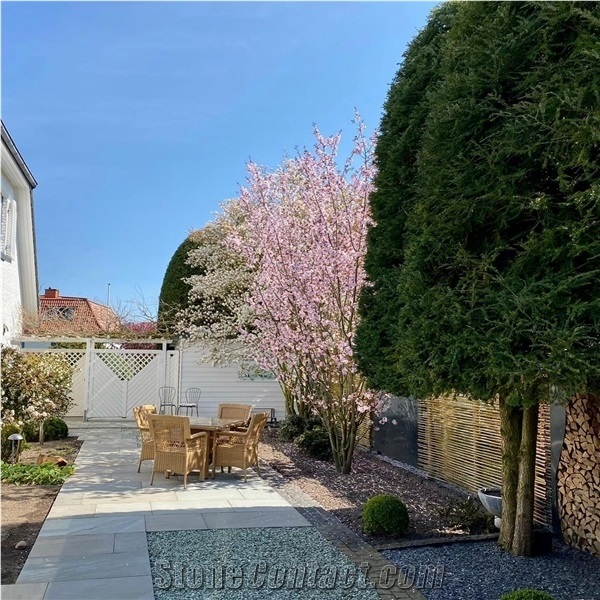 Grey Sandstone Paving Tiles, Terrace Floor