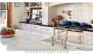 Calacatta Marble Kitchen Countertop, Island Top