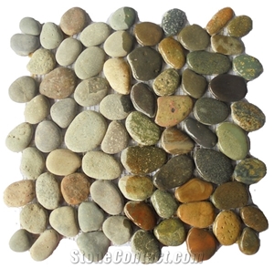 Indonesia Natural Marble Pebble Mosaic