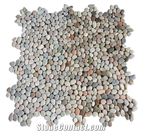 Indonesia Natural Marble Pebble Mosaic