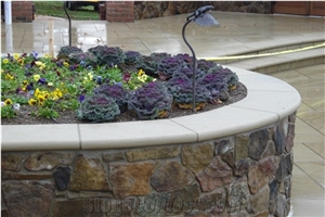 Birmingham Buff Sandstone Garden Wall Parapet, Pool Coping
